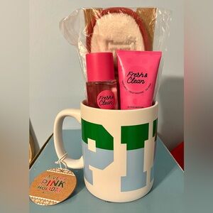 VS PINK Fresh & Clean Gift Set with Mug